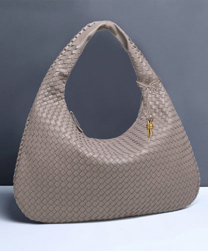 Big Synthetic Leather Shopping Bag 47x32x21cm