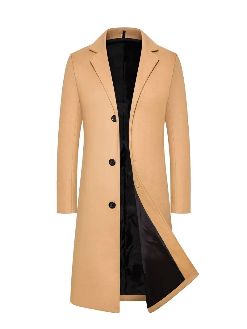 Stylish Men's Overcoat with Classic Modern Design