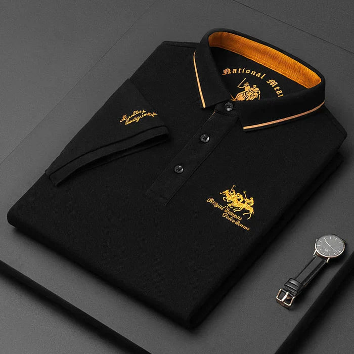 Men's Vintage Polo Shirt with Premium Classic Design