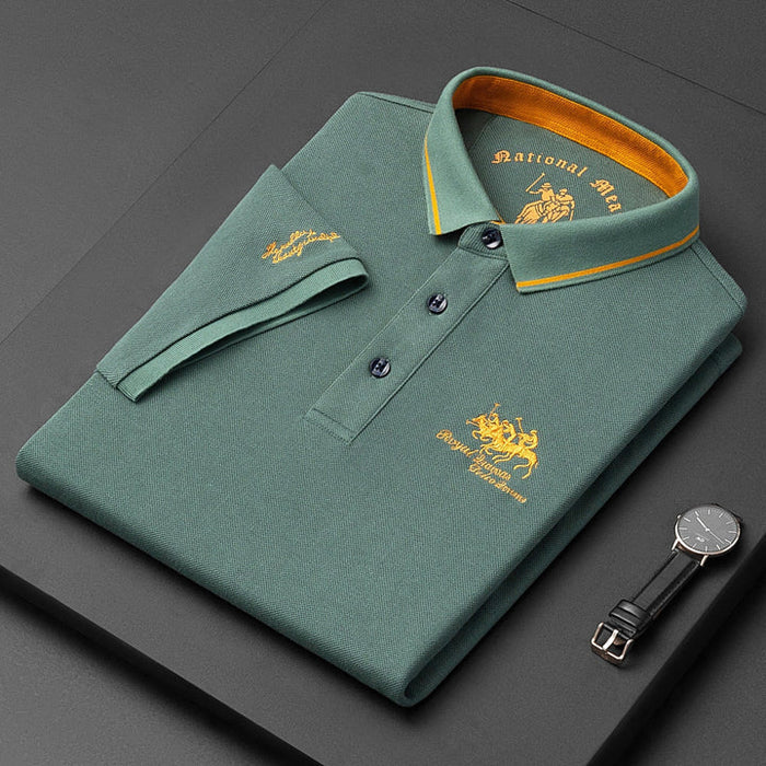 Men's Vintage Polo Shirt with Premium Classic Design
