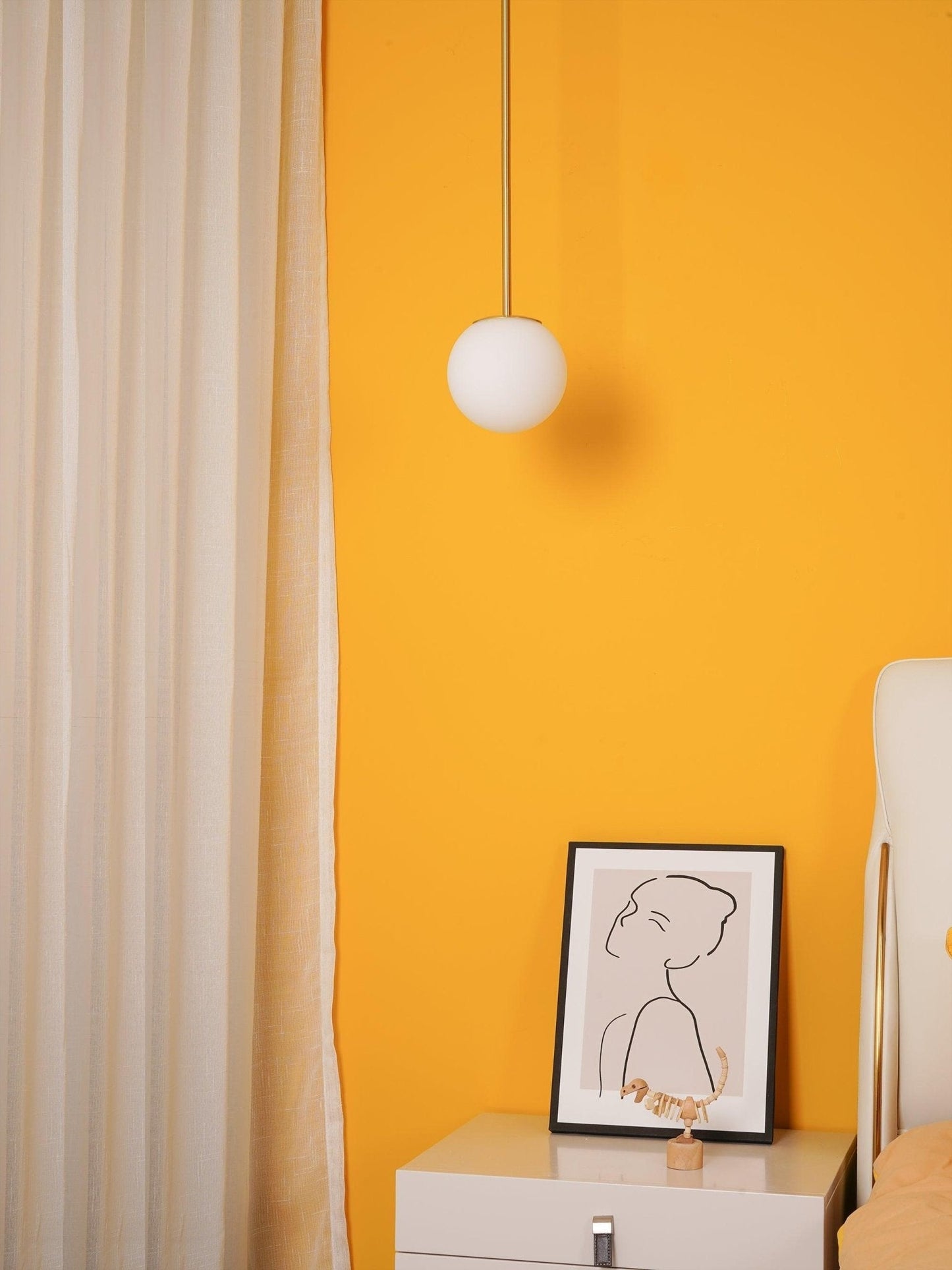 Simple Elegant Glass Pendant Light Fixture