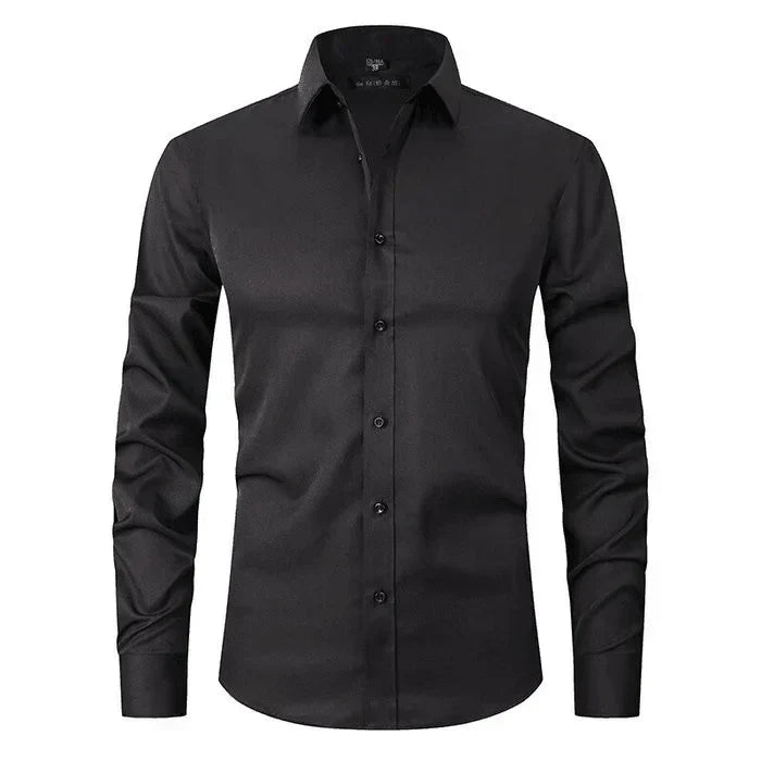 Relaxed Fit Dress Stretch Shirt for Men