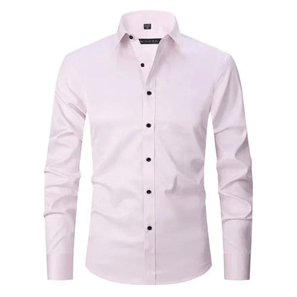 Relaxed Fit Dress Stretch Shirt for Men