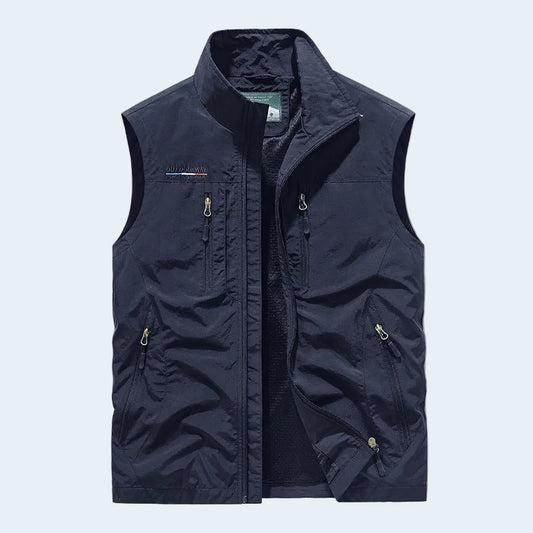 Men's Lightweight Tactical Vest with Multiple Pockets - OutfitLondon