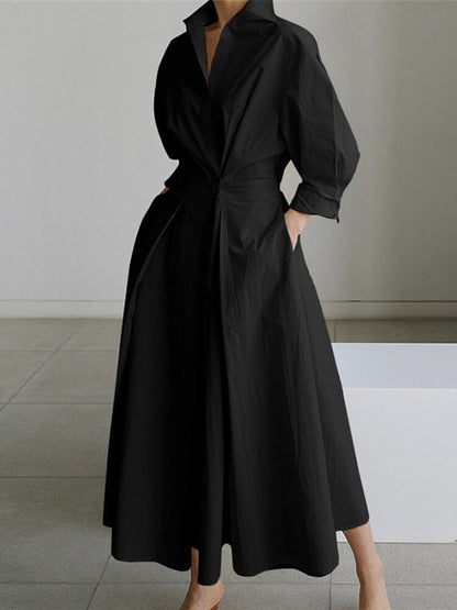 Beautiful Floor Length Button Front Dress