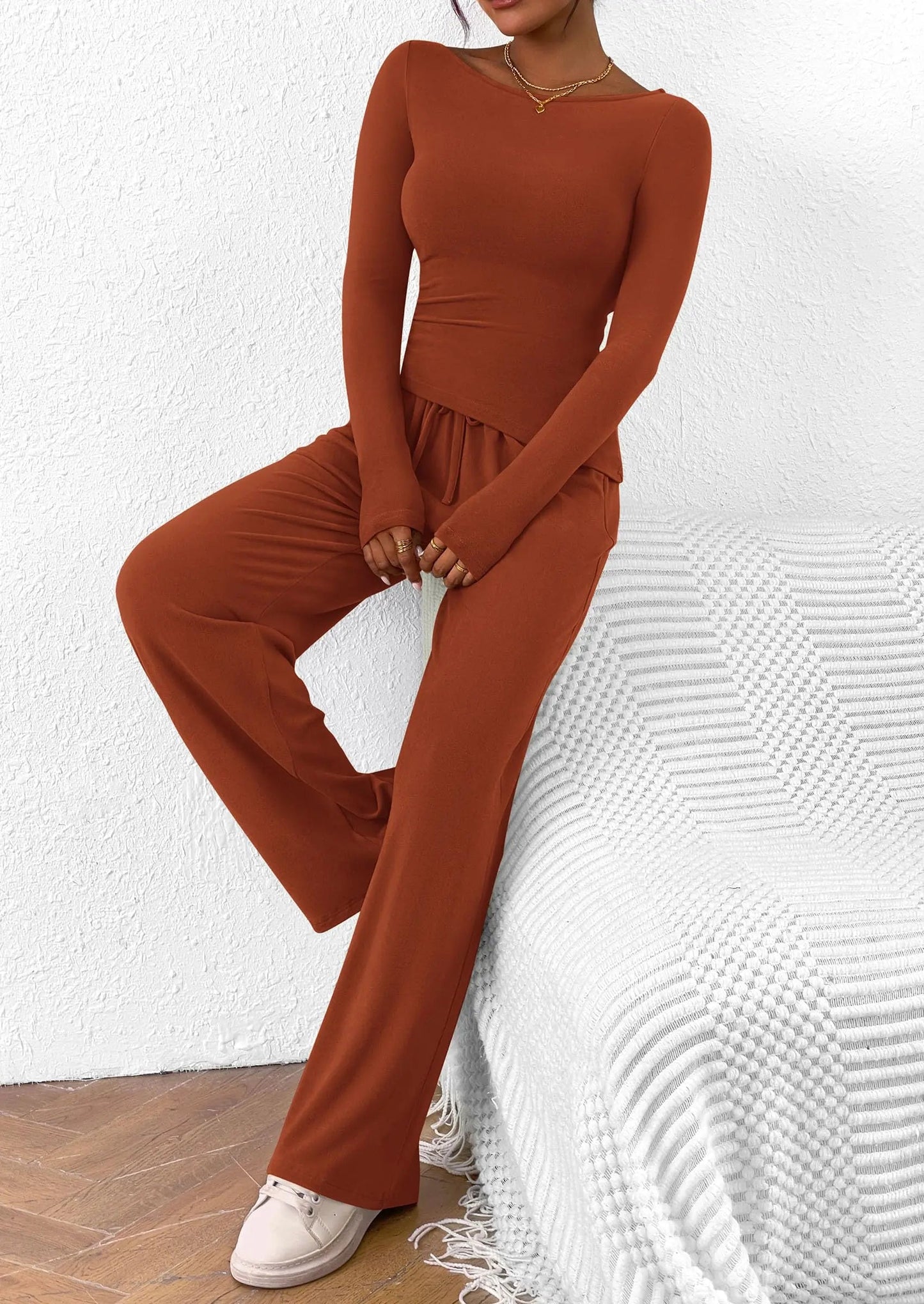 Comfy Tee and Loose Fit Pants Outfit Set