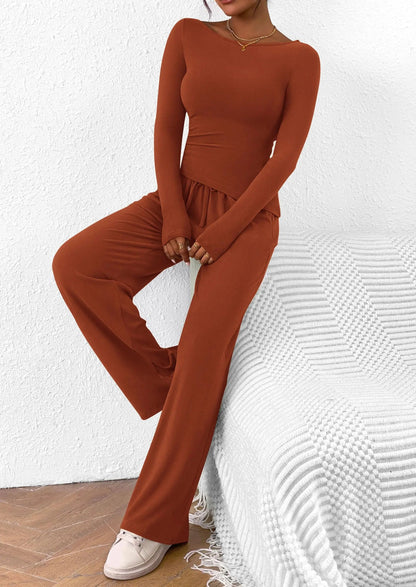 Comfy Tee and Loose Fit Pants Outfit Set