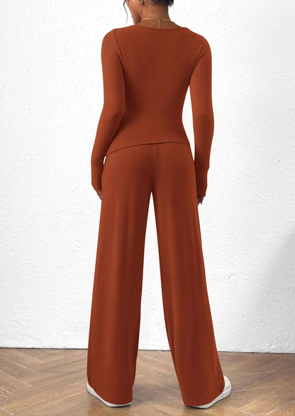 Comfy Tee and Loose Fit Pants Outfit Set