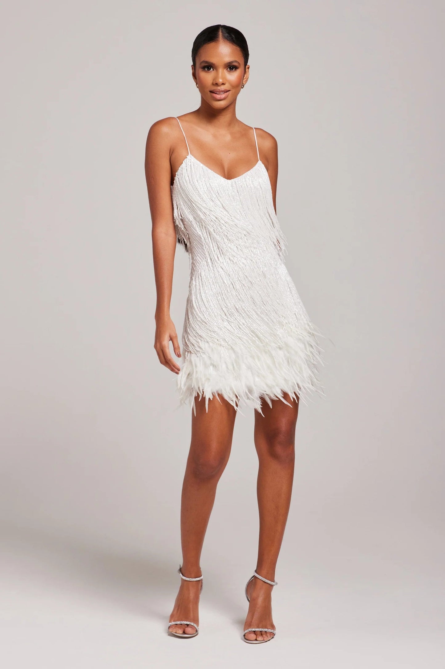 Elegant V Neck Mini Dress