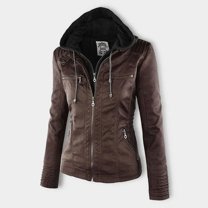 Warm Women's Biker Jacket Coat
