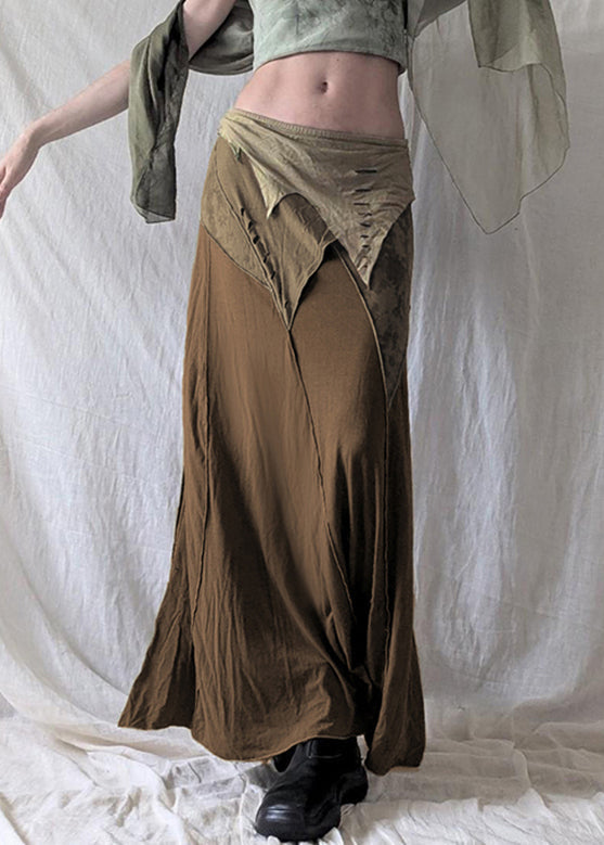 Women's Cotton Summer Skirt Elastic Waist Relaxed Fit - OutfitLondon