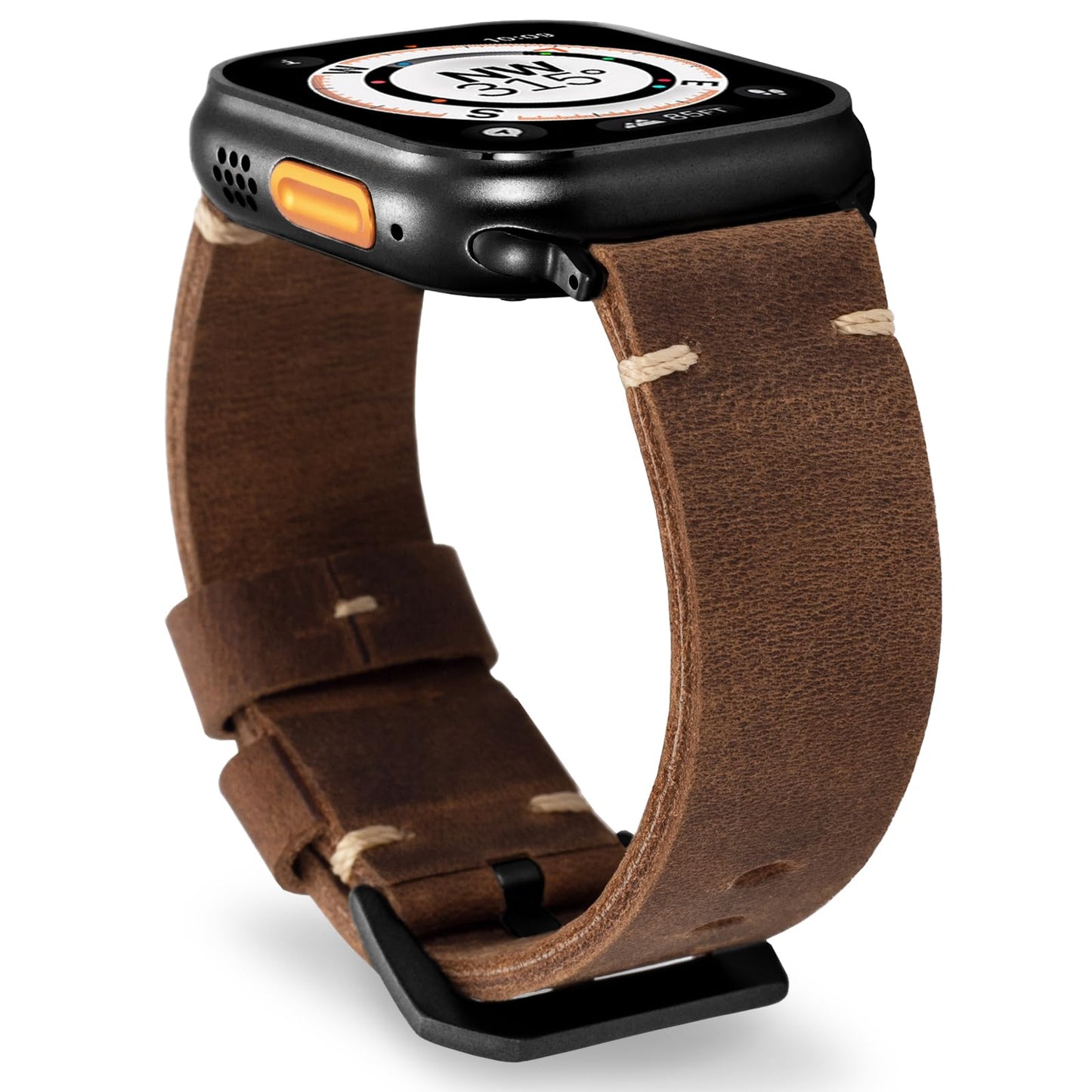 Vintage Tan Genuine Leather Watch Strap - OutfitLondon