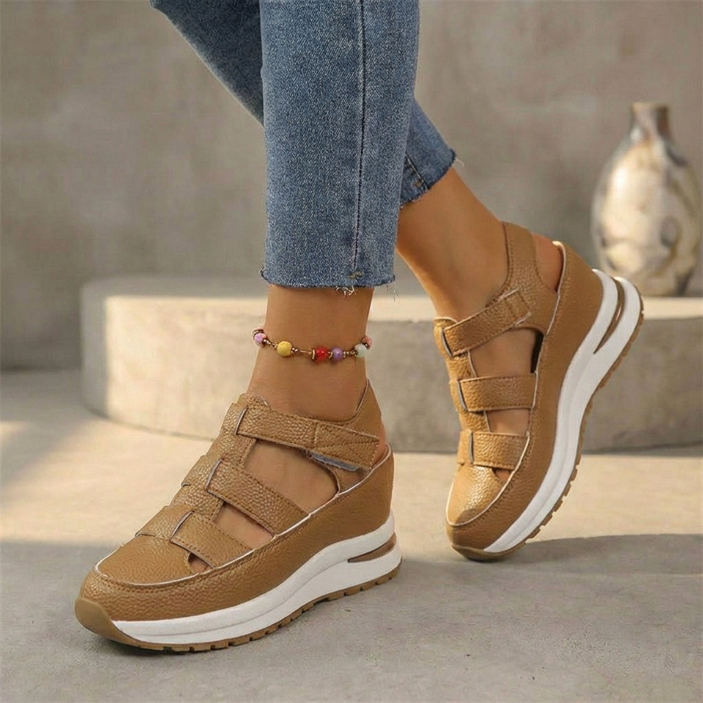 Comfy Lace Up Ankle Sandals