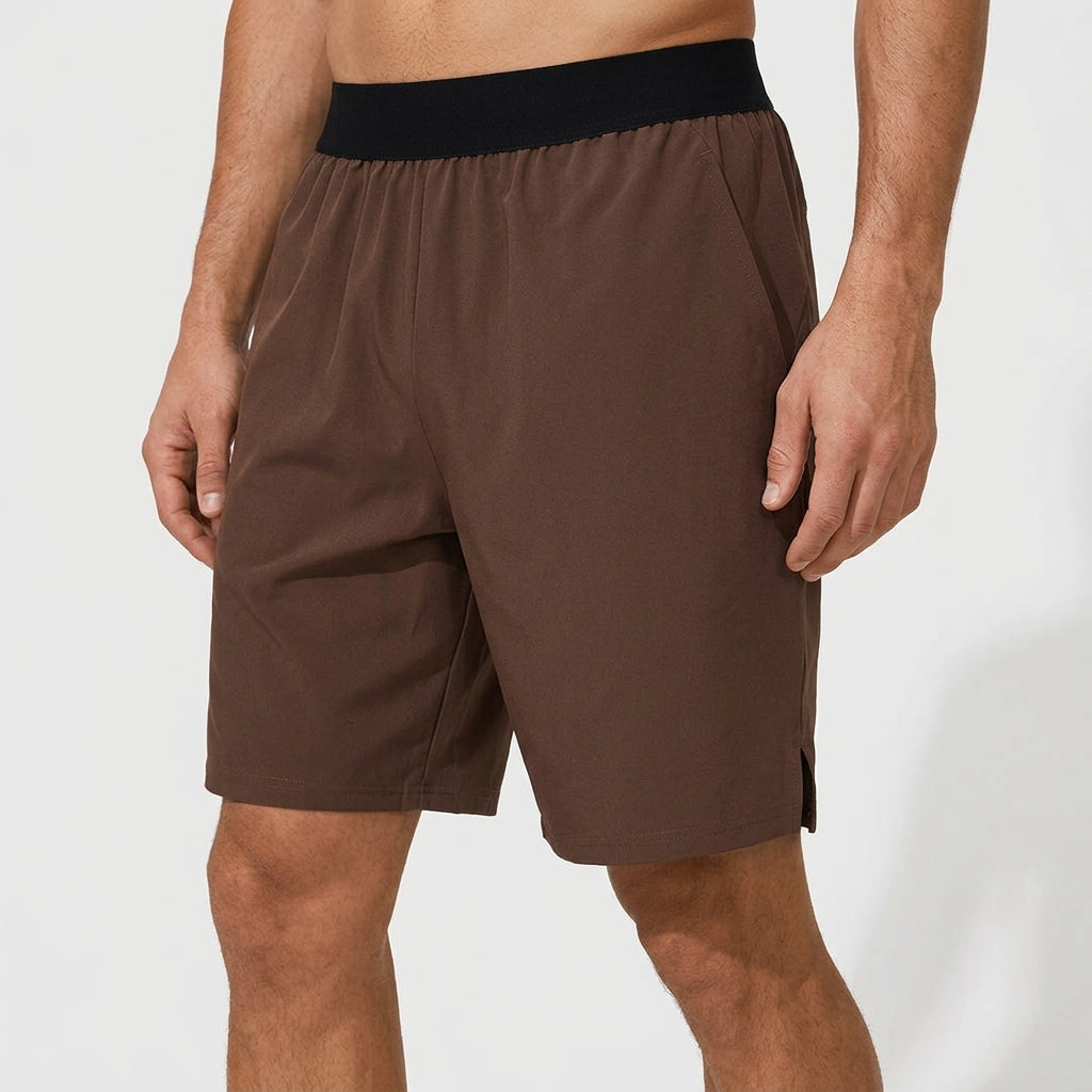 Comfortable Casual Shorts with Elastic Waist and Pockets - OutfitLondon