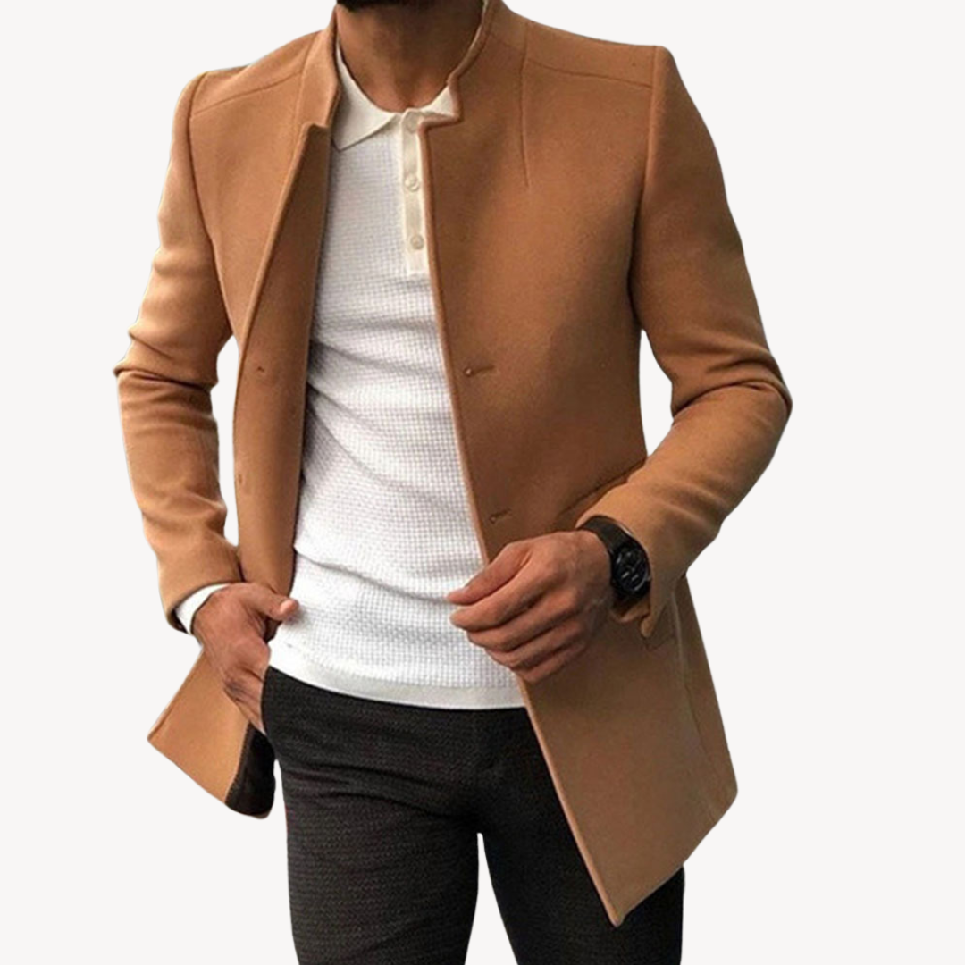 Classic Slim Fit Double Breasted Coat