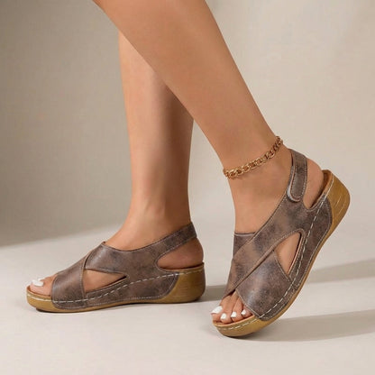 Relaxed Fit Wedge Sandals for Women