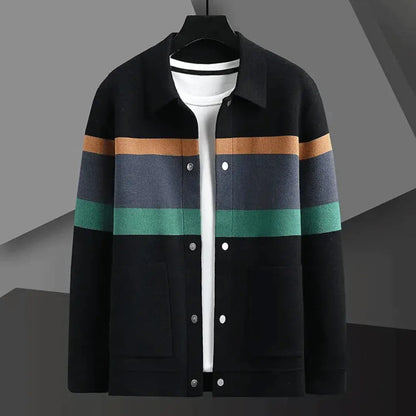 Men's Jacquard Knit Cardigan