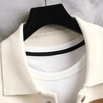 Men's Jacquard Knit Cardigan