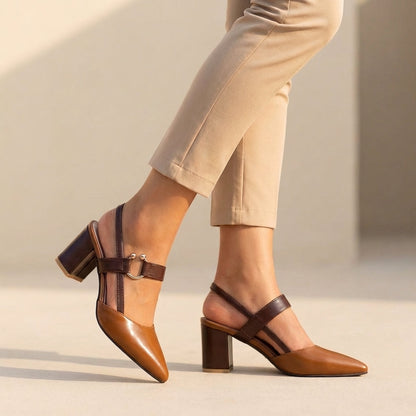 Classic Pointed Toe High Heel Slingbacks