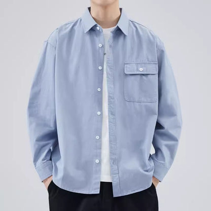Classic Casual Long Sleeve Shirt – Soft Cotton Blend