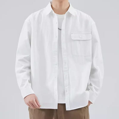 Classic Casual Long Sleeve Shirt – Soft Cotton Blend