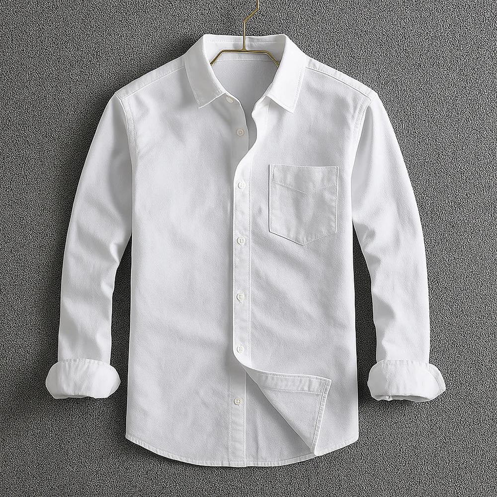 Classic Fit Dress Shirt with Strong Stitches - OutfitLondon