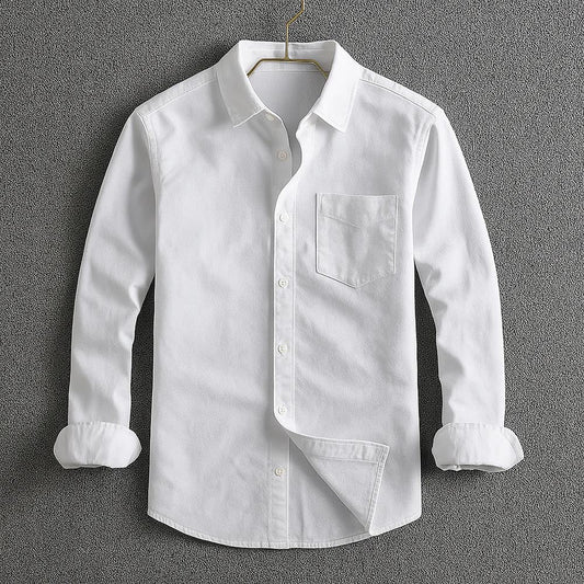 Classic Fit Dress Shirt with Strong Stitches - OutfitLondon