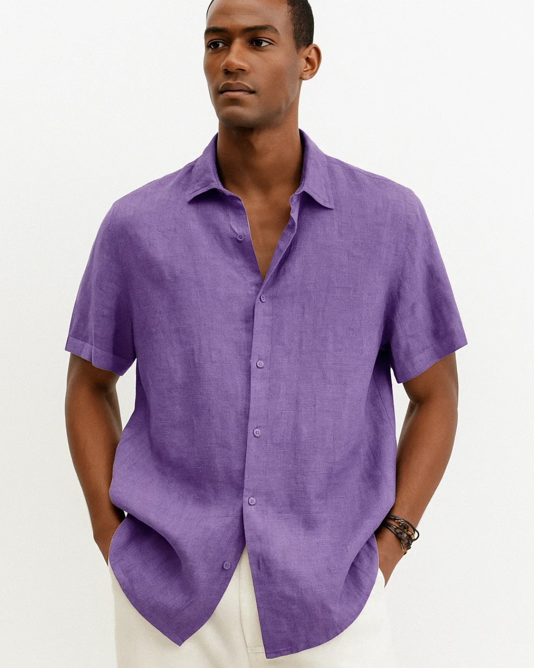 Classic Short Sleeve Breathable Dress Shirt