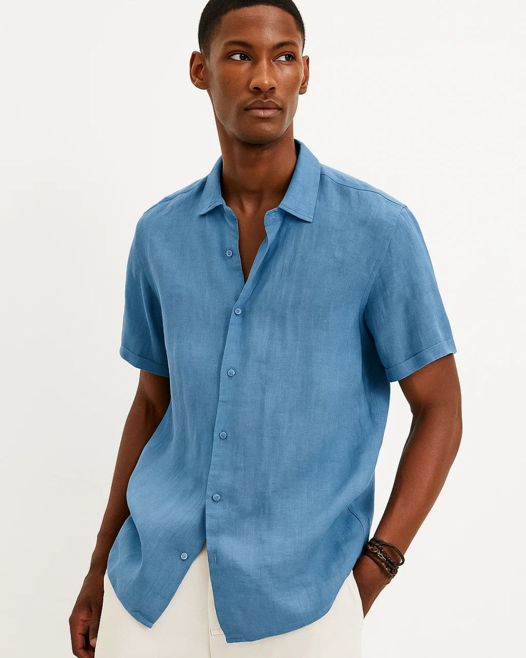 Classic Short Sleeve Breathable Dress Shirt