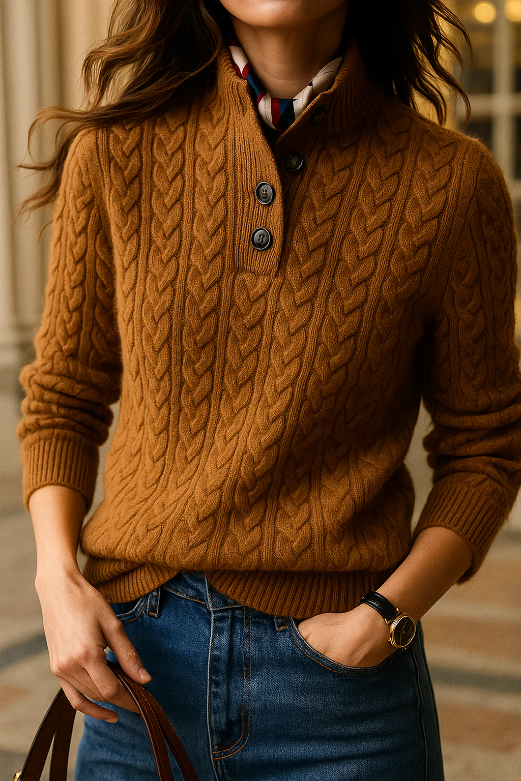 Luxury Soft Crew Neck Cashmere Sweater - OutfitLondon