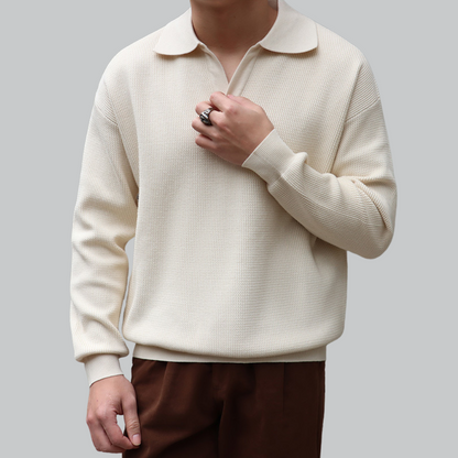Sleek Polo Shirt with No Buttons