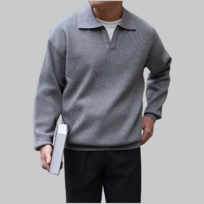 Sleek Polo Shirt with No Buttons