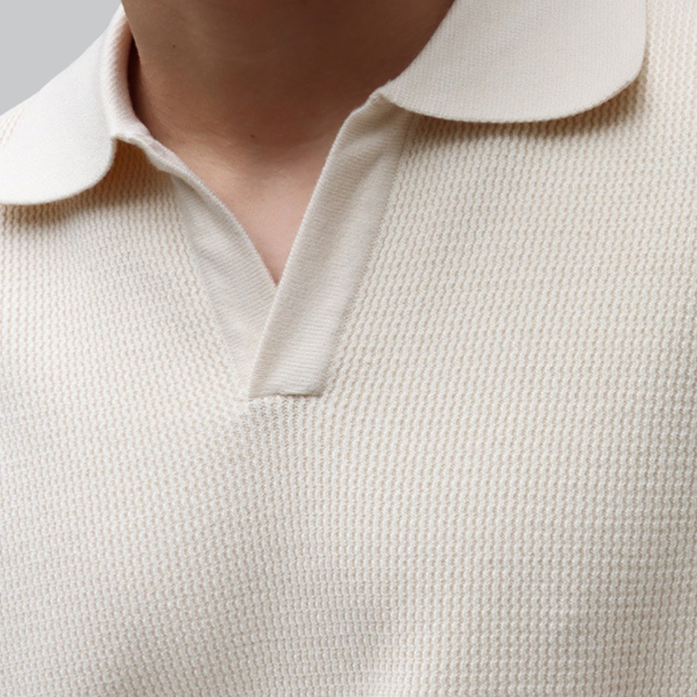 Sleek Polo Shirt with No Buttons