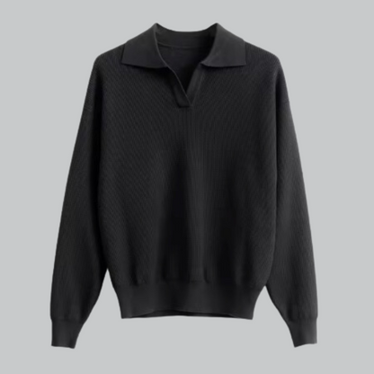 Sleek Polo Shirt with No Buttons