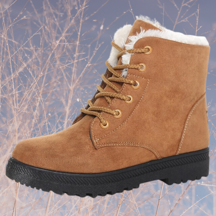 Warm Women's Fleece Lined Winter Boots - OutfitLondon