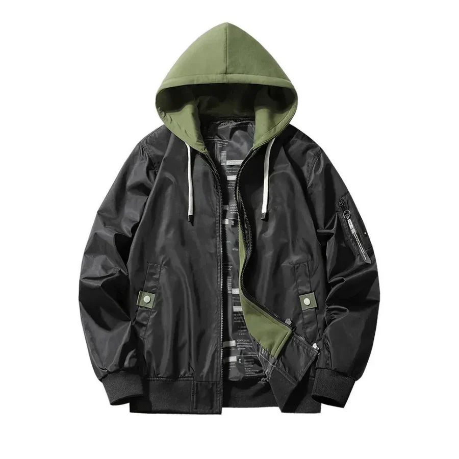 Trendy Men's Hoodie Coat