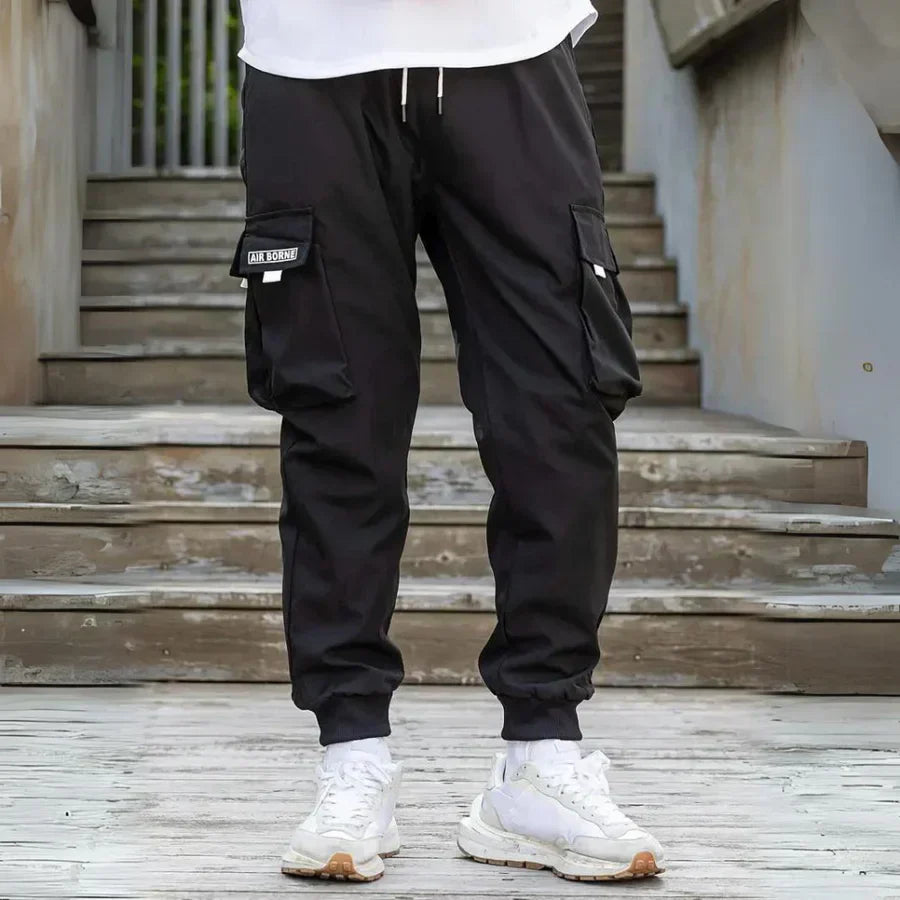 Comfortable Men's Cargo Pants with Elastic Waistband