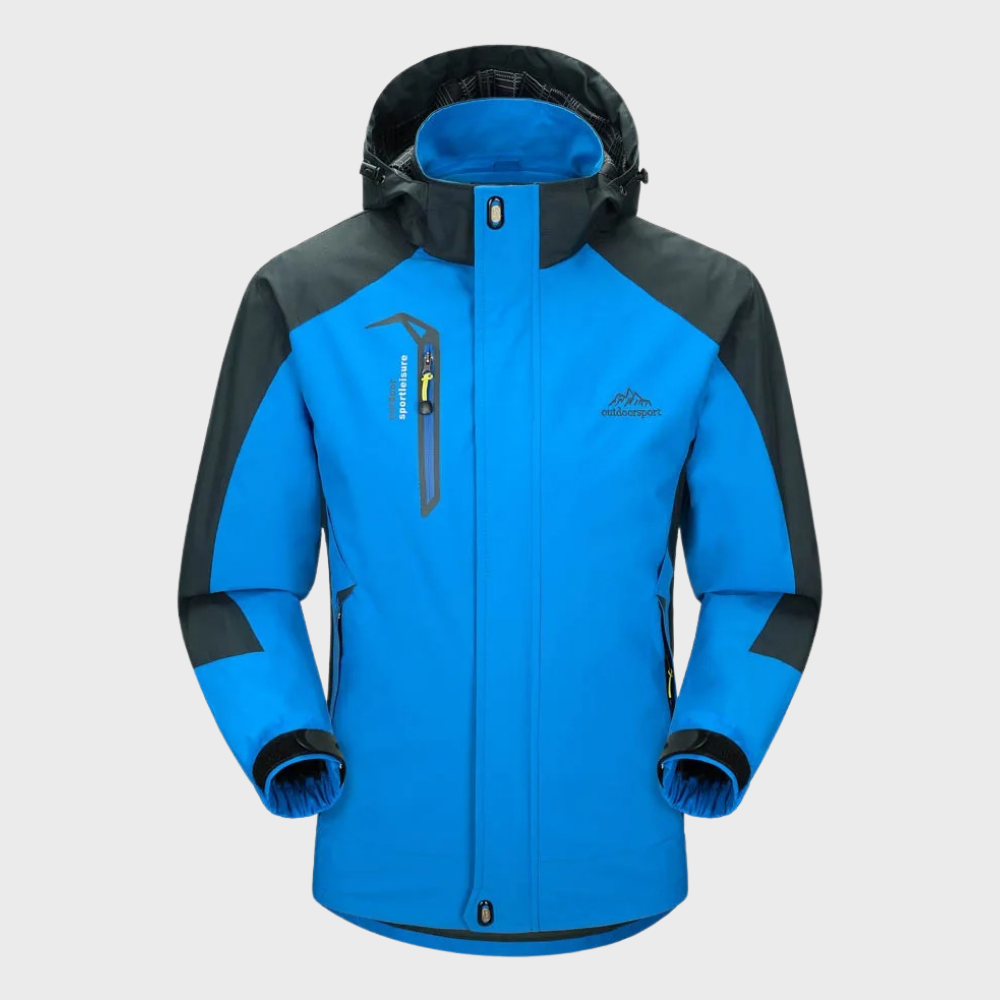 Waterproof Men's Windbreaker Jacket with Hood - OutfitLondon