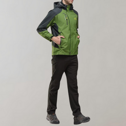 Waterproof Men's Windbreaker Jacket with Hood