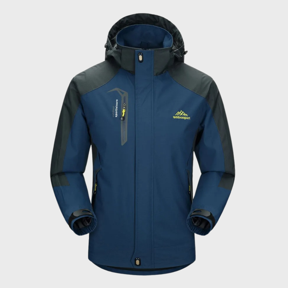 Waterproof Men's Windbreaker Jacket with Hood