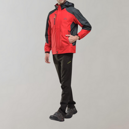 Waterproof Men's Windbreaker Jacket with Hood