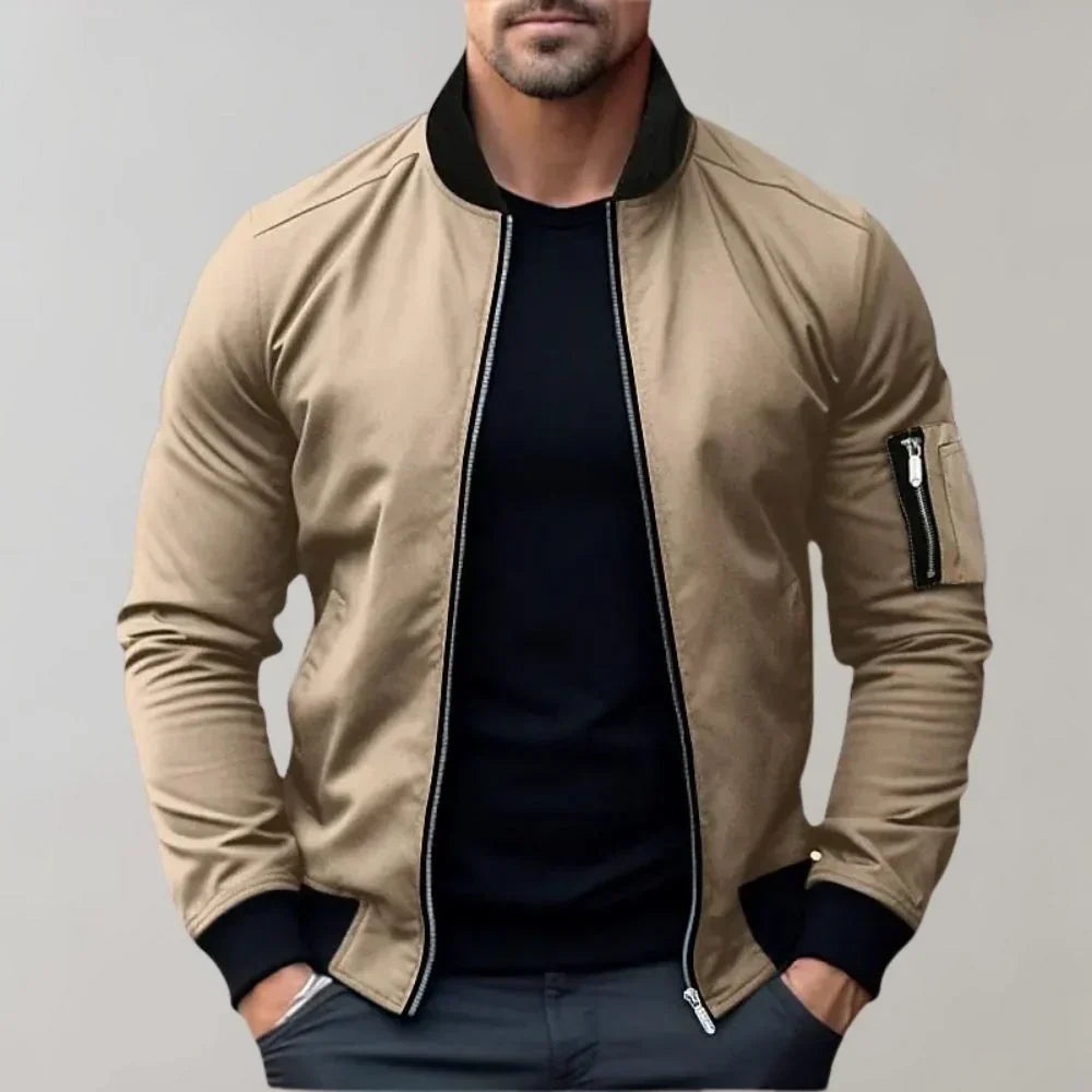 Men's Liam Bomber Jacket: Fashionable Fit - OutfitLondon