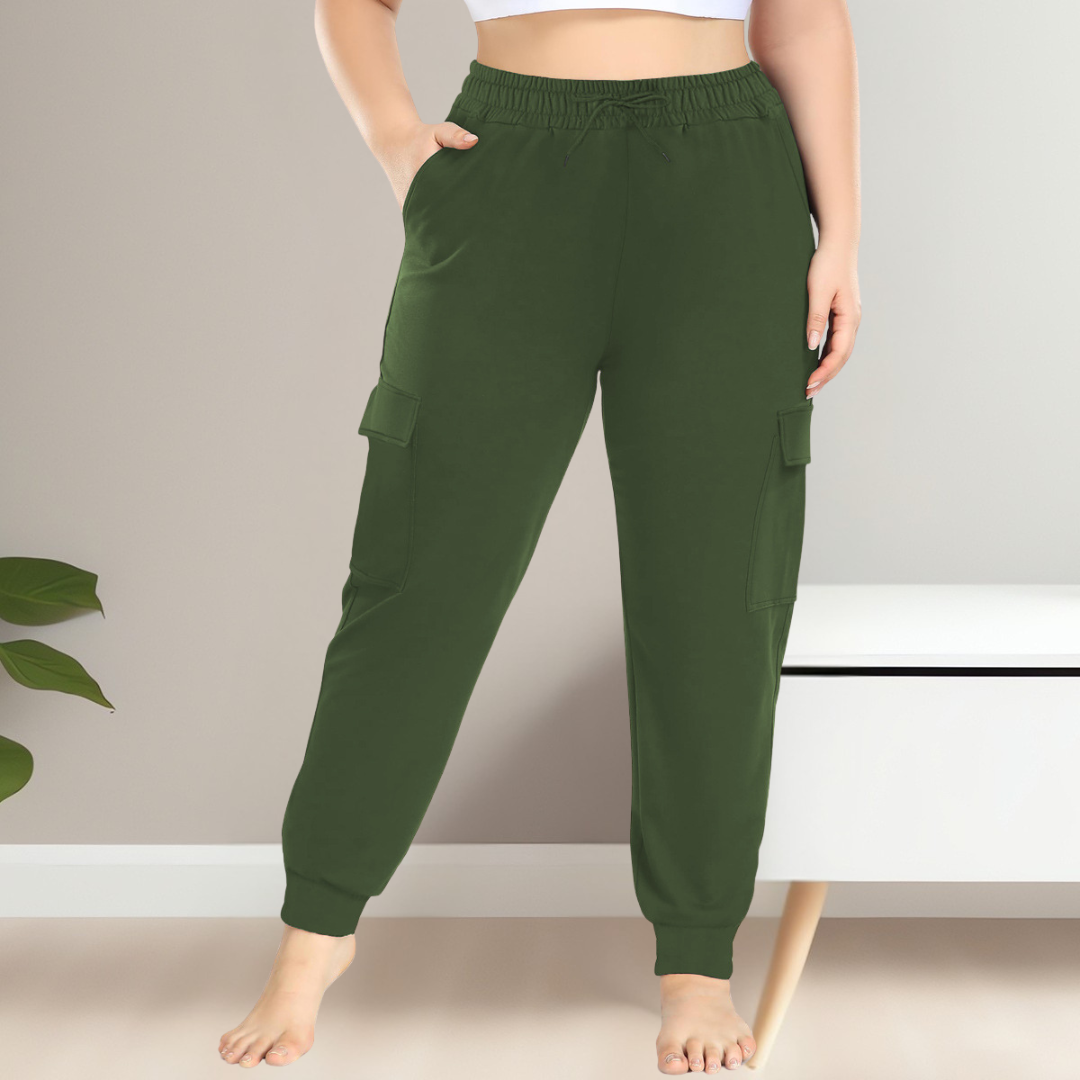 Relaxed Fit Women's Cargo Pants Plus Sizes