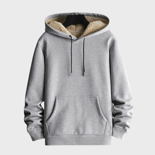 Warm Men's Fleece Hooded Sweatshirt - OutfitLondon