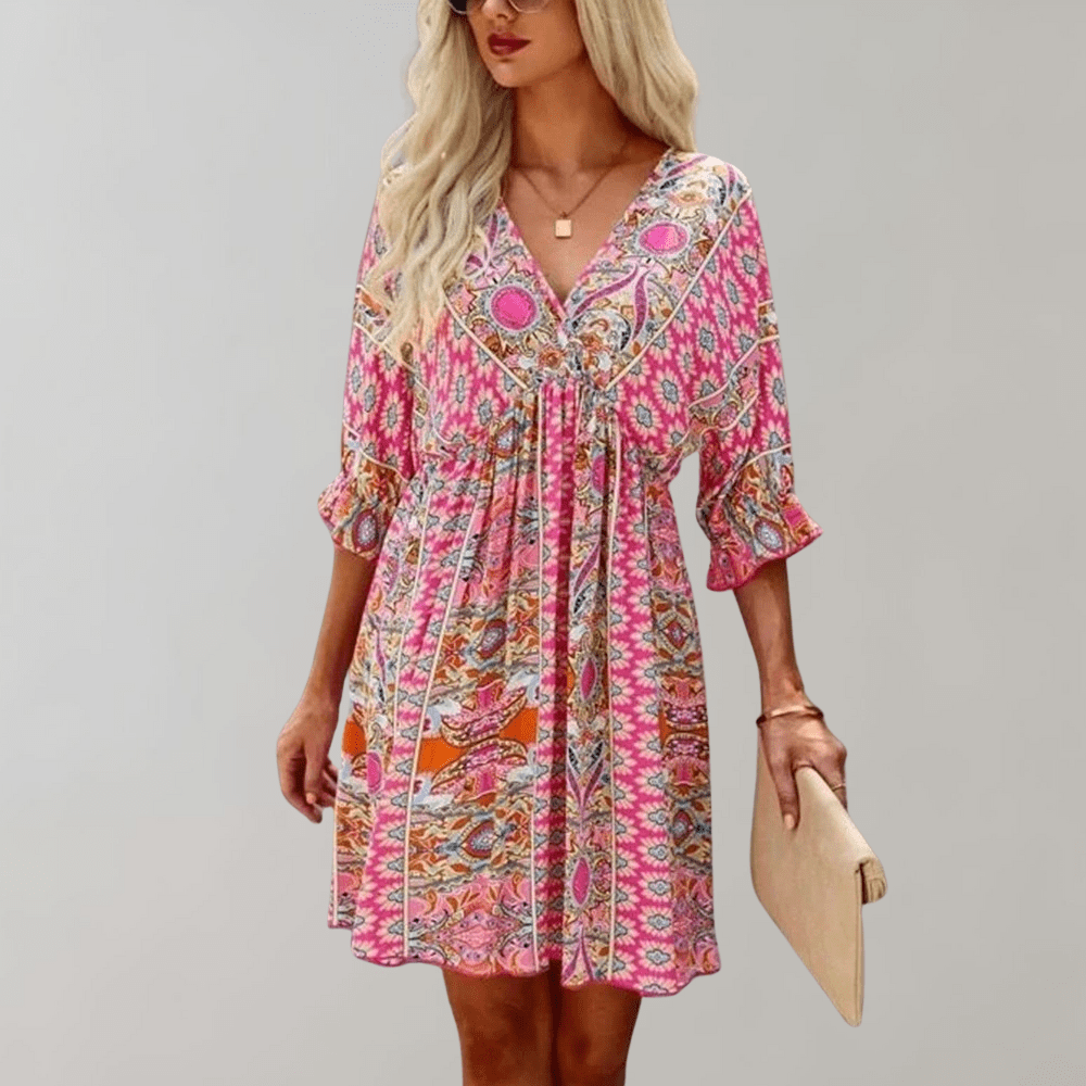 Fashionable Small Bohemian Everyday Dress - OutfitLondon