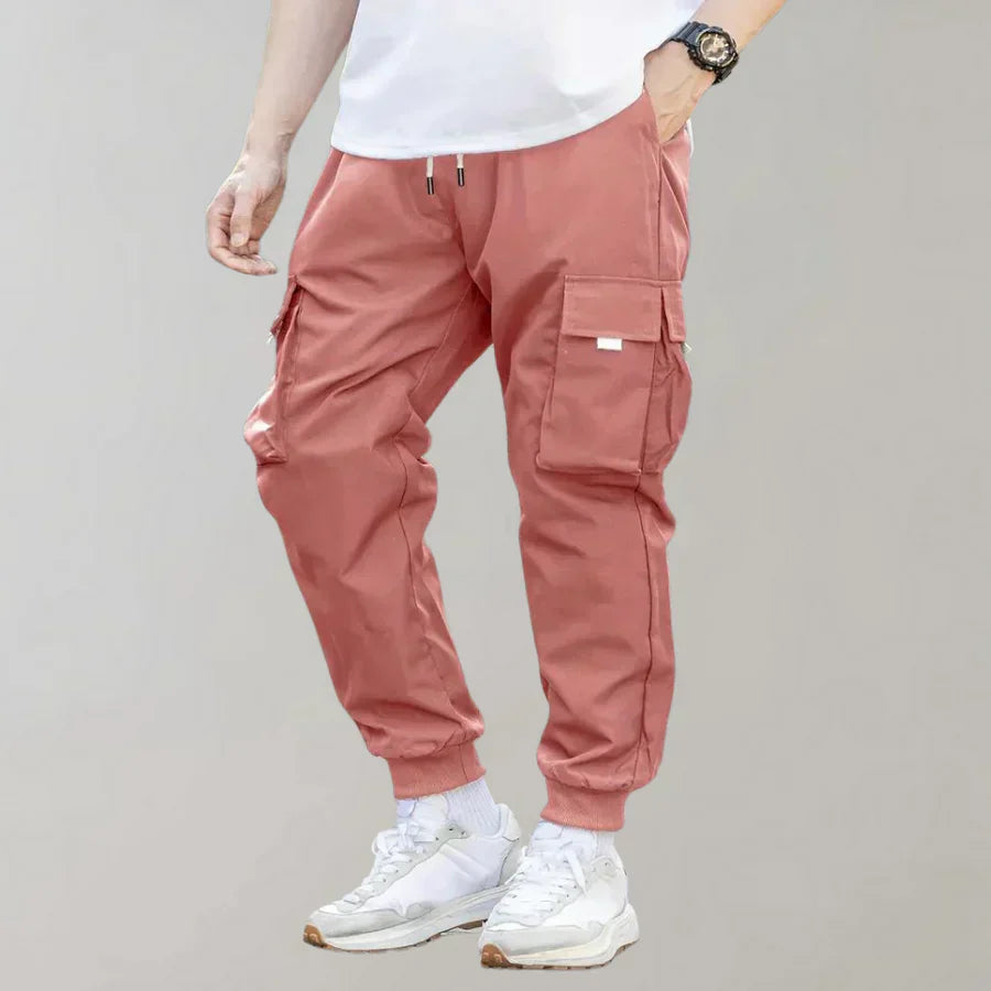 Comfortable Drawstring Joggers with Side Pockets - OutfitLondon