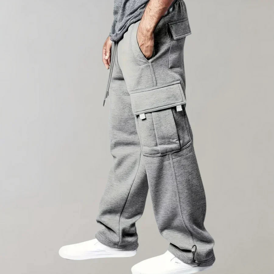 Practical Men's Cargo Pants with Multiple Pockets