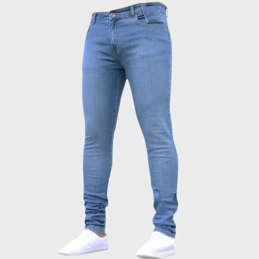 Slim Fit Men's Dark Skinny Jeans - OutfitLondon