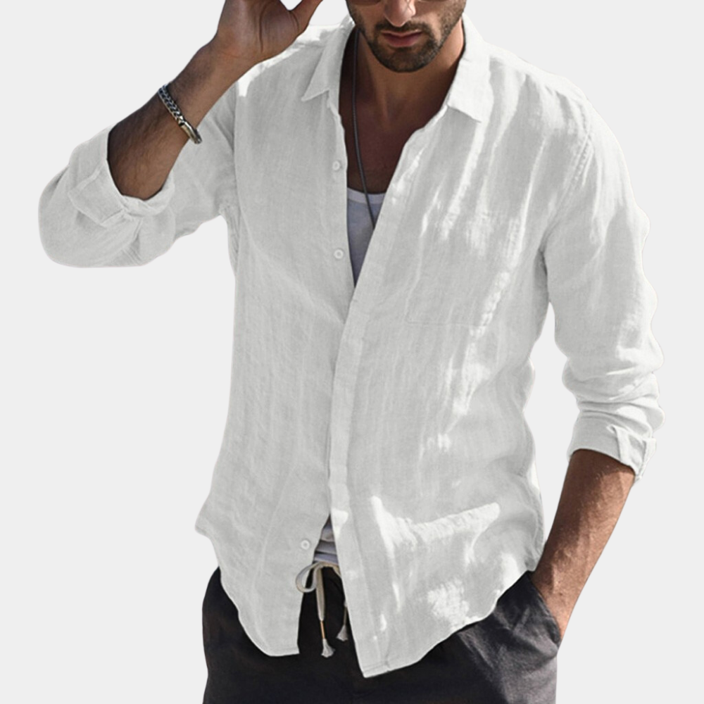 Men's Lightweight Casual Summer Shirt - OutfitLondon