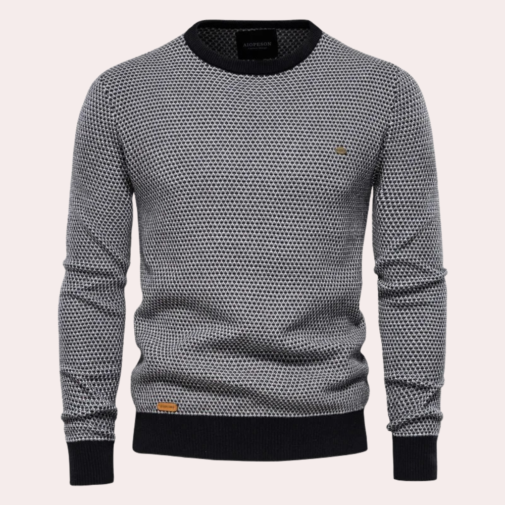 Warm Mens Fleece Crew Sweatshirt